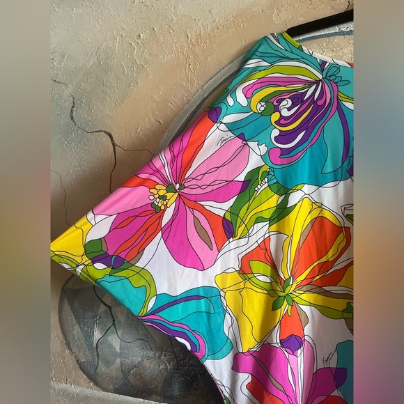 Trina Turk Kaleidoscope Floral Tunic Cover Up in Multi - Picture 8 of 16